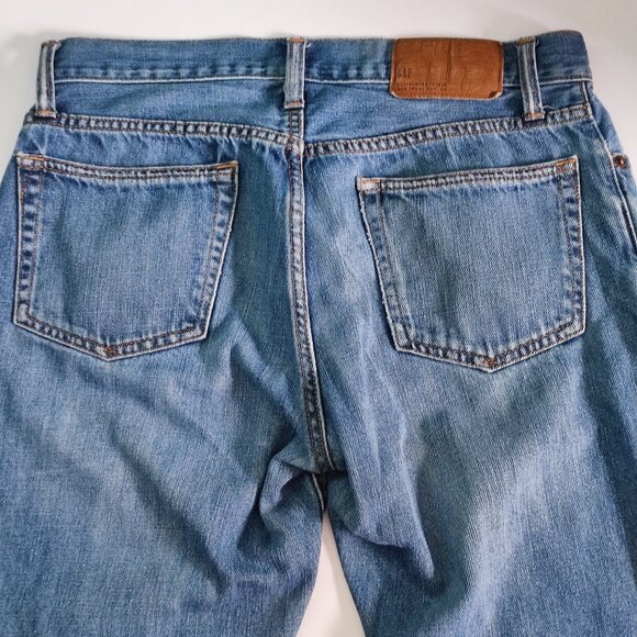 GAP Denim jeans men's size 31X30 denim blue straight vintage Sahara - Picture 4 of 15